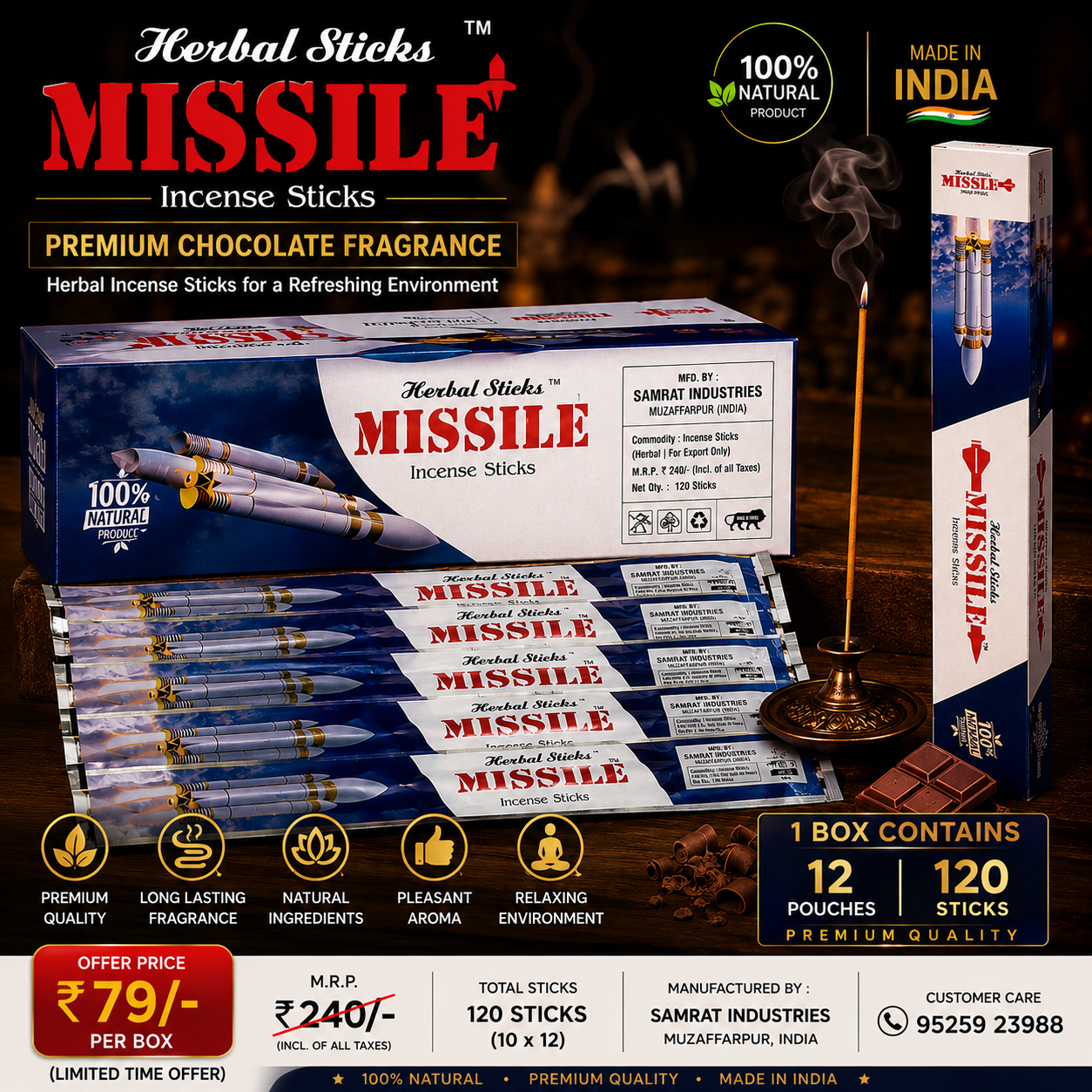 Missil Herbal Incense Sticks - Image 1